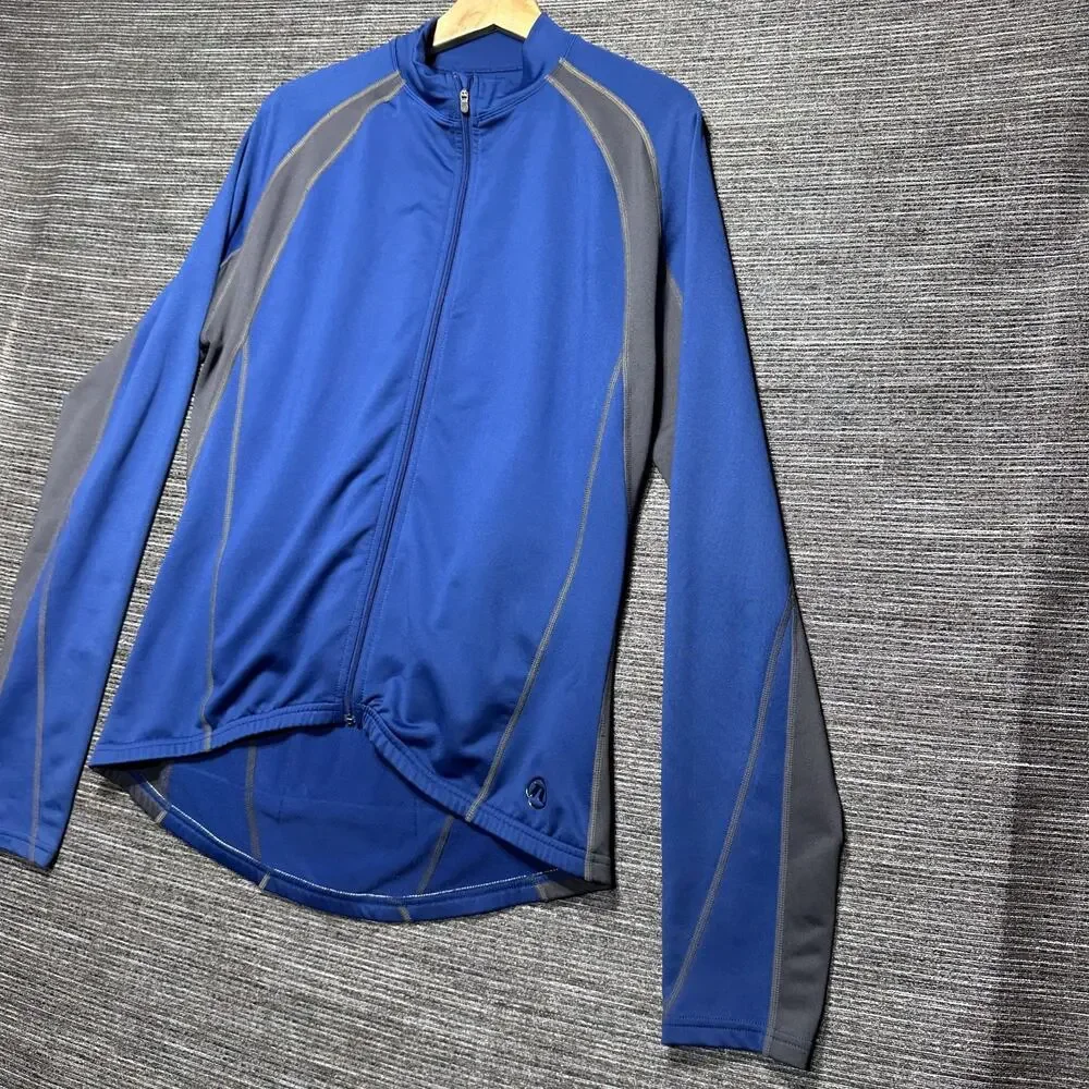 Novara Jacket Men's M Blue Full Zip Stretch Bike Cycling